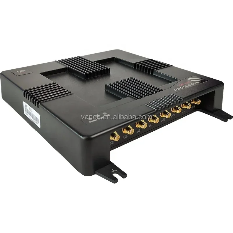 

Vanch 8 Ports Long Range Free SDK 860-960Mhz Reading Range UHF RFID Fixed Reader Need Real Time Distance