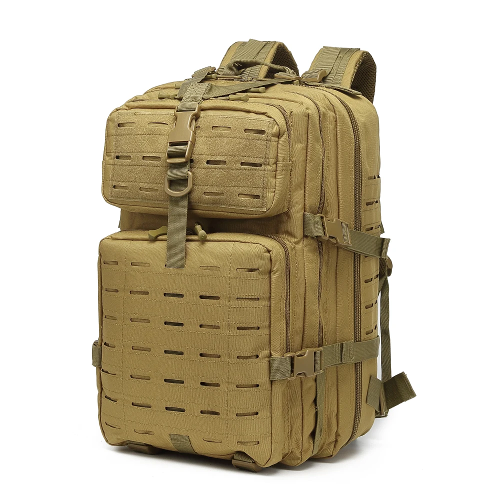 Tactical Backpack for Men Waterproof Daypack 3 Day Assault Pack Laser-Cut MOLLE Webbing Design Tactical Assault Bag