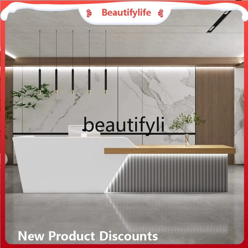 

ss Asmt03A Стойка регистрации компании Стойка регистрации Салон красоты Стойка кассира Стоматологическая консультация Простая современная гостиничная клубная барная стойка