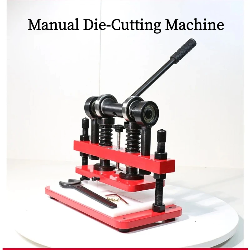 Small Manual Die-Cutting Press Fabric Leather Cutting Machine Hand Operated Die Cutter Press for Cloth PU Leather Craft Cutting