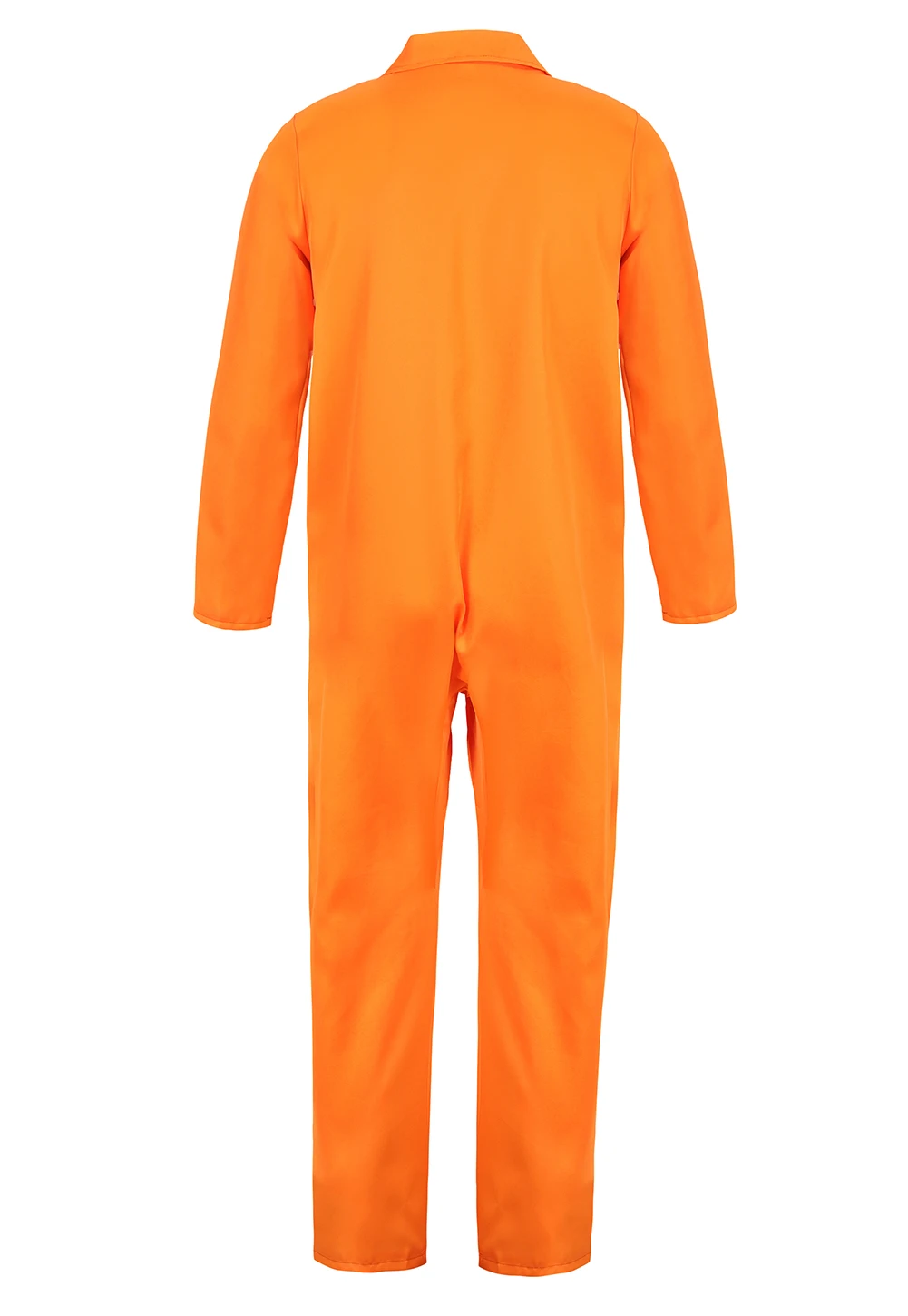 Prisoner Costume Men Orange Jumpsuit Halloween Costumes Plus Size Mens Escaped Prisoner Jumpsuit Unisex Jail Criminal Dress Up