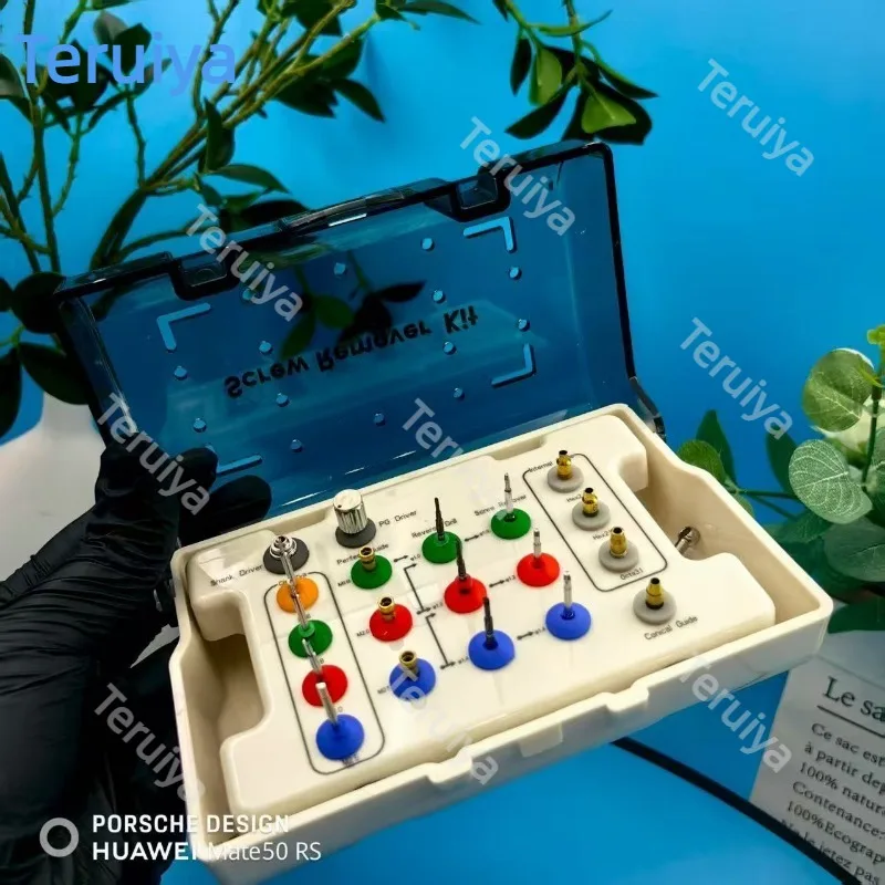 Dental Implant Broken Screw Removal Tool, Central Abutment Fractured Screw Extractor, Implant Failure Emergency Instrument