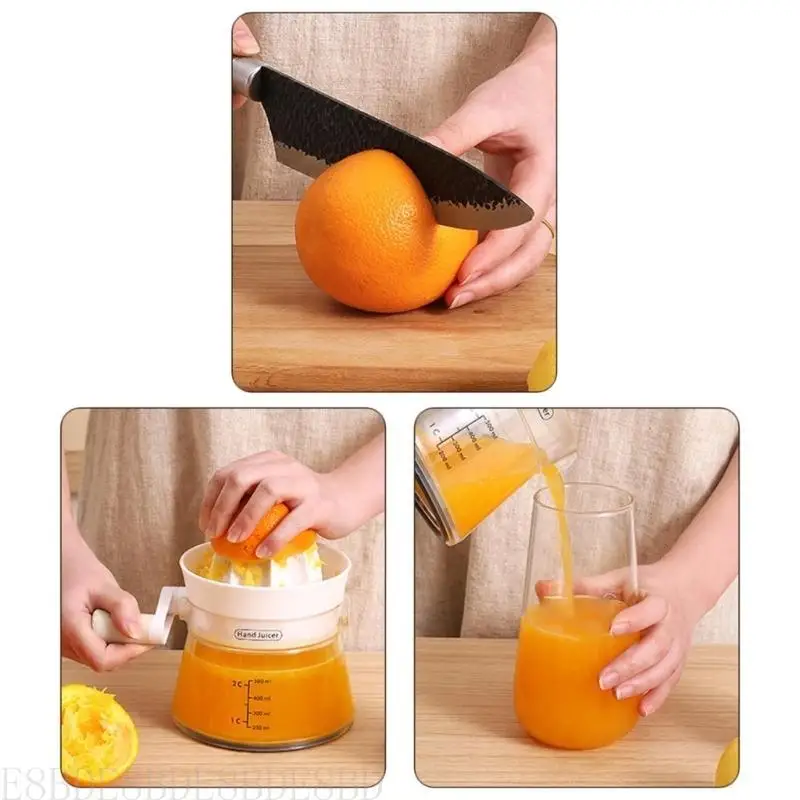

652F Lightweight Fruit Press Juicer Dishwasher Safe Press Tool Health Juicer Machine Lemon Juicer Beverages