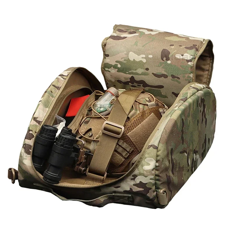 ERQYGRA Tactical Helmet Storage Bag Camping Outdoor Sports Accessories Molle System Gear Hunting Pouch Hiking Shooting Equipment