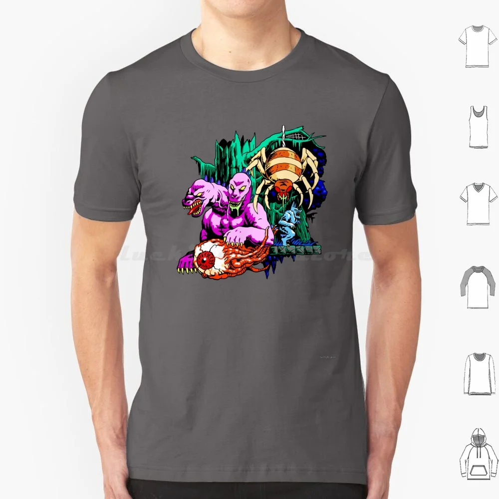Horrible Night Creatures T Shirt Cotton Men Women DIY Print Castlevania Retrogaming Simons Quest Vampire Werewolf