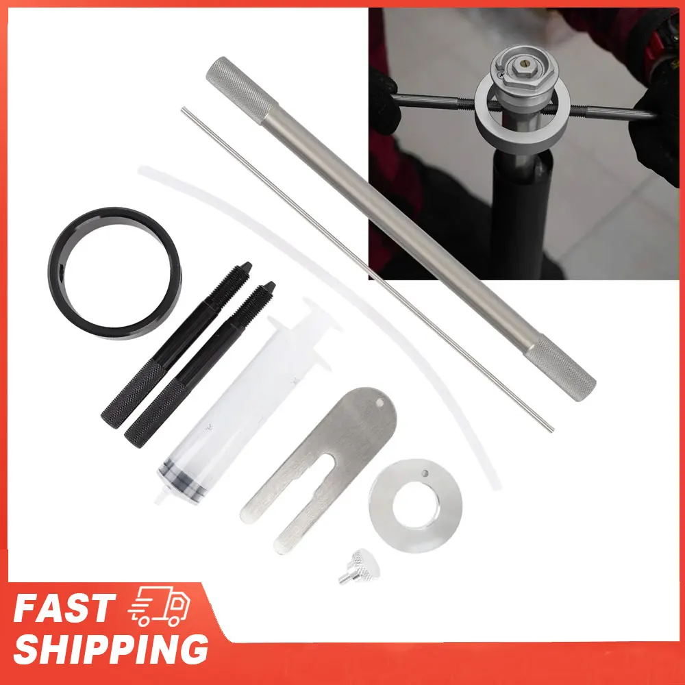 Motorcycle Fork Spring Compressor Tool Kit for Most Regular Cartridge and Inverted Forks Motorcycle Maintenance Repairing Tools