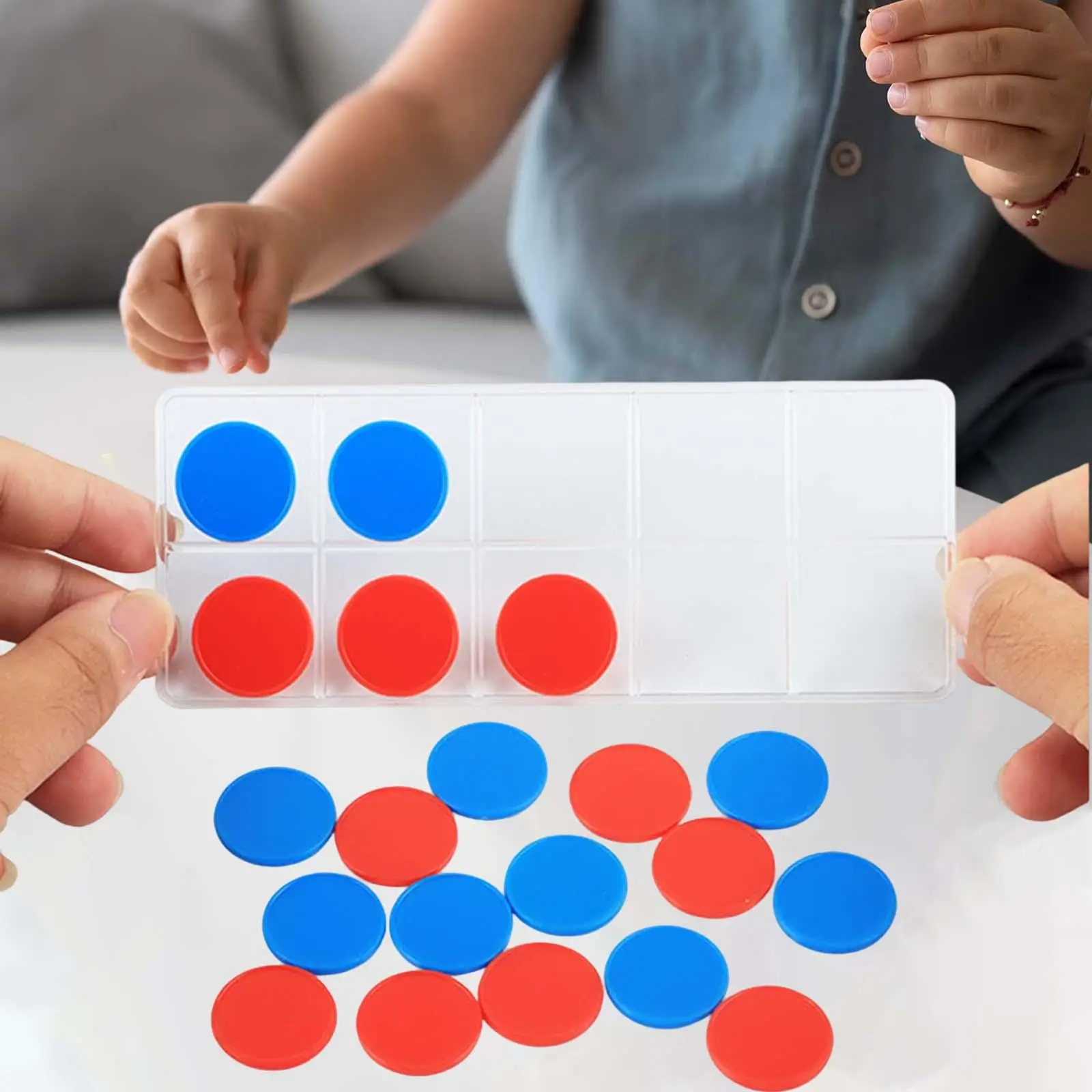 Juego de aula de diez marcos, juego de mesa, juego de contador de matemáticas para niños y niñas