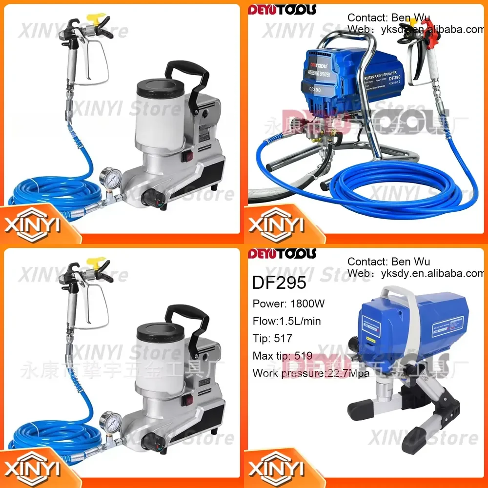 High-Power High-Pressure Airless Paint Sprayer for DIY Cross-Border E-Commerce Latex Paint Spraying Machine for Household Use