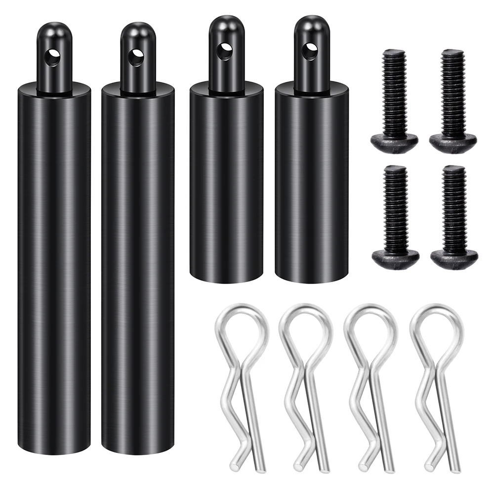 YEAHRUN Aluminum Alloy Front/Rear Car Body Shell Column Post Mounts with Clip for Tamiya 1/10 Clod Buster 4×4×4 Monster Truck