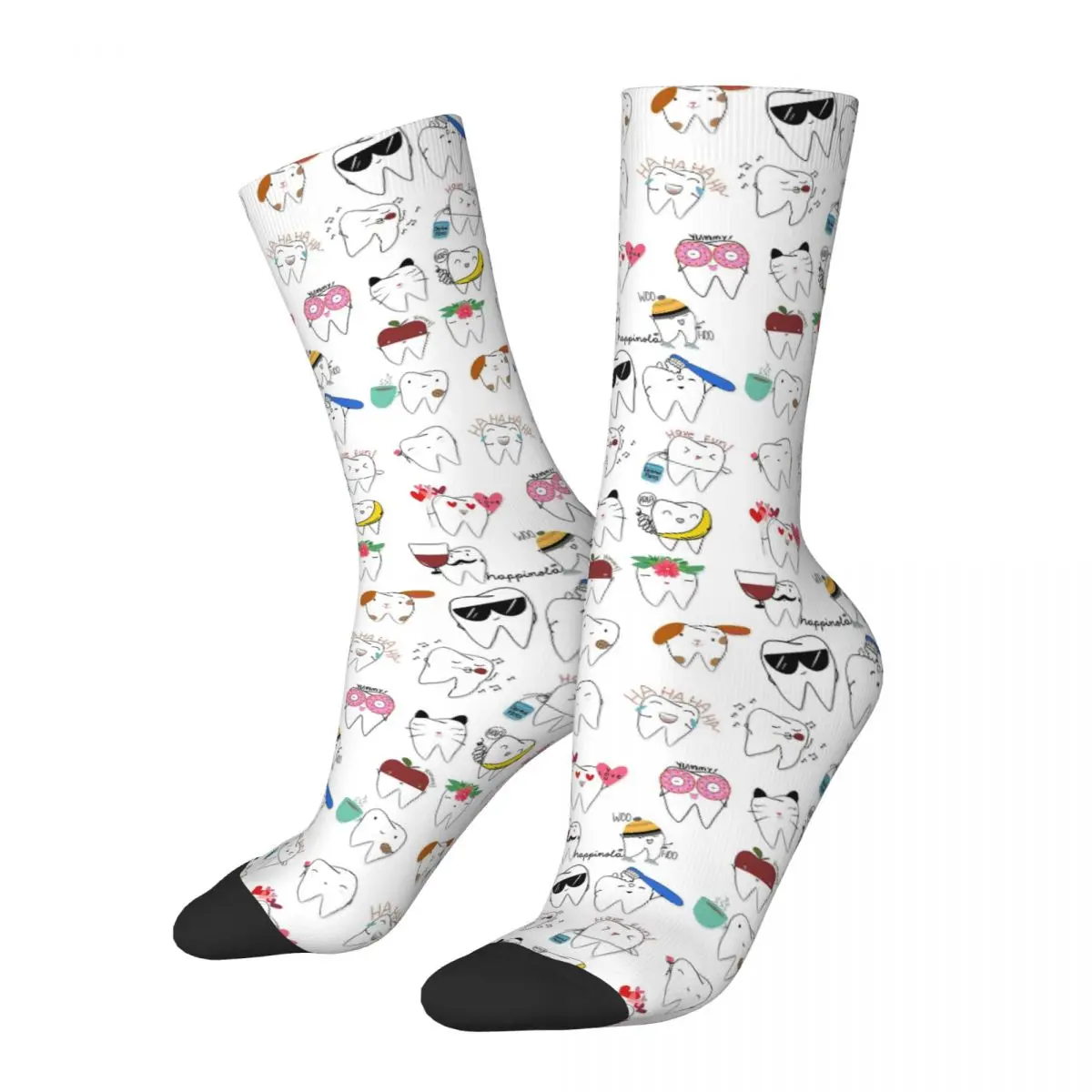 

Mix-Molar Socks Harajuku Sweat Absorbing Stockings All Season Long Socks Accessories for Man's Woman's Birthday Present