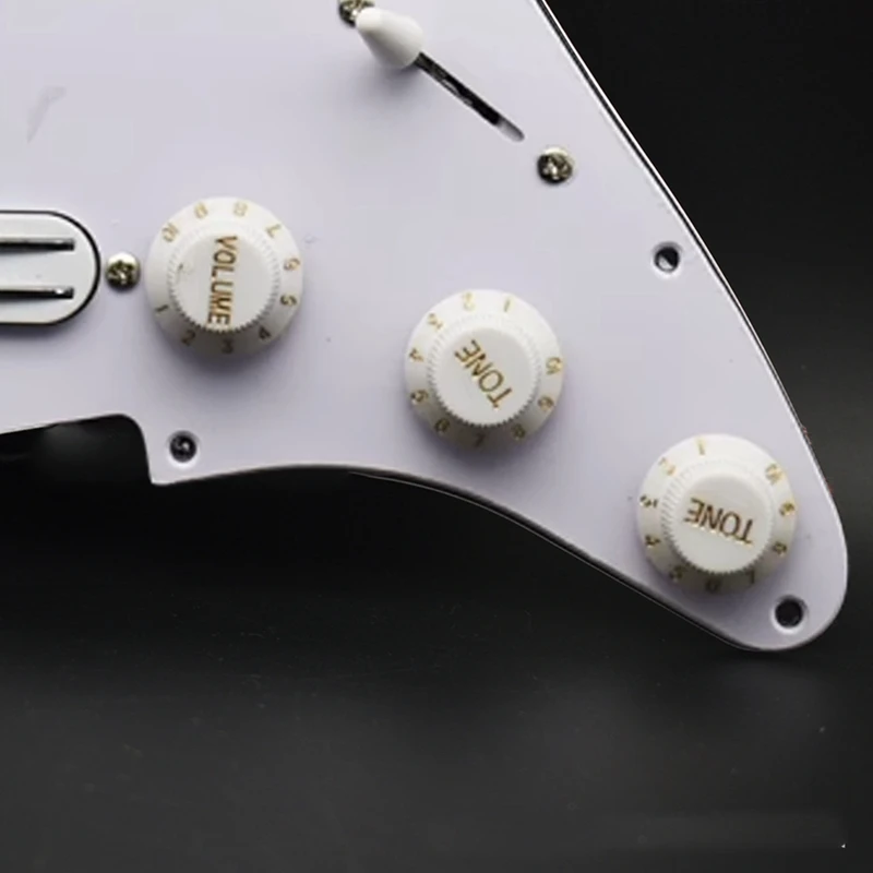 Prewired SSS Pickguard Kit for Guitar Dual Hot Rail Humbucker Pickups Pickguard Scratchplate Assembly [ENbfdd]
