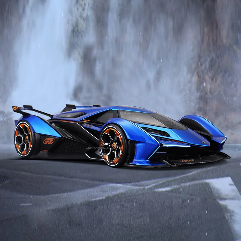 Maisto 1:18 Lamborghini V12 Concept Car Model Alloy Diecast Simulation Exquisite Interior Design Vehicle Collection Toys Gifts