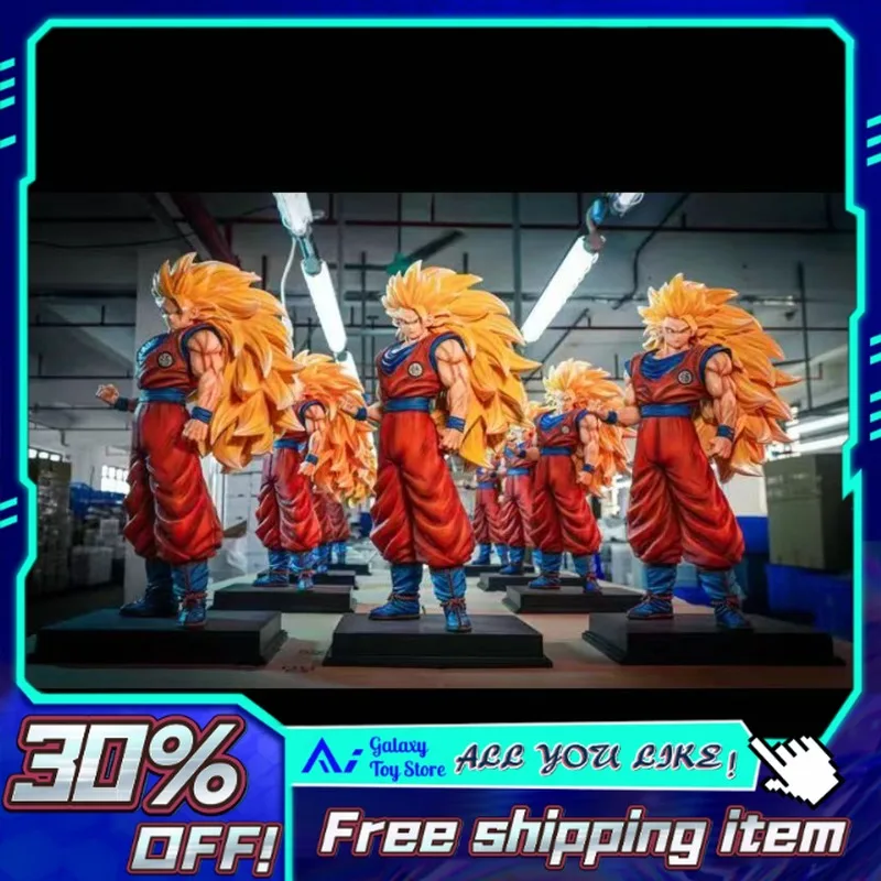 

56 см Dragon Ball JT 2% Фигурка Super Saiyan 3 Goku - Модель аниме, украшение, подарок на Рождество, Новый год и день рождения, фигурка