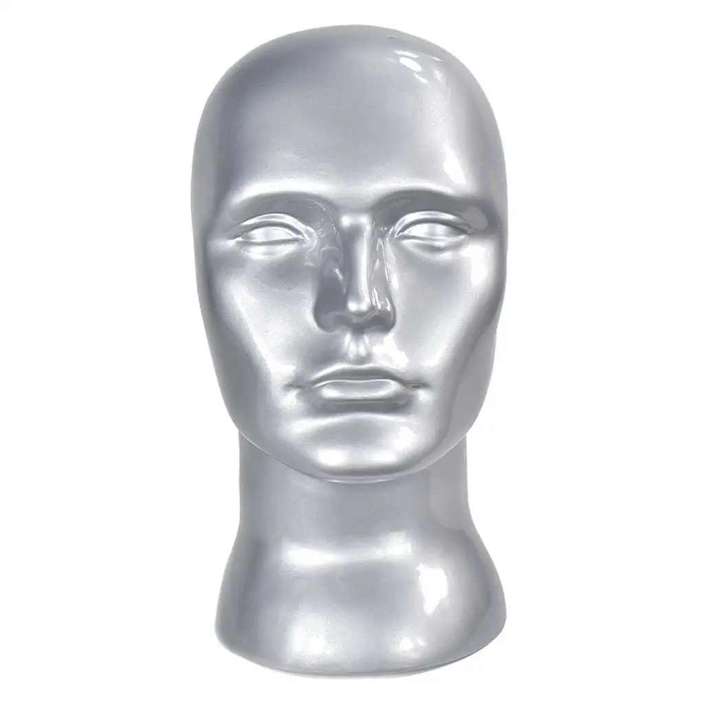 Espositore per sciarpe per cappelli in PVC per parrucche da uomo da 22 pollici