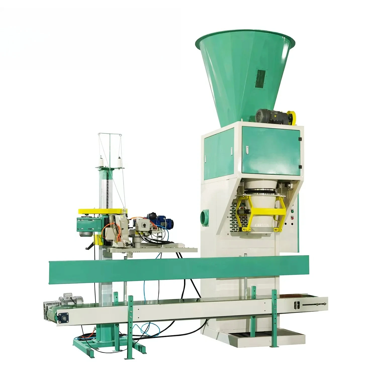 Automatic 15-50kg Sugar Rice Packer Granules Packer Feed Pellet Packing Machine for Sale