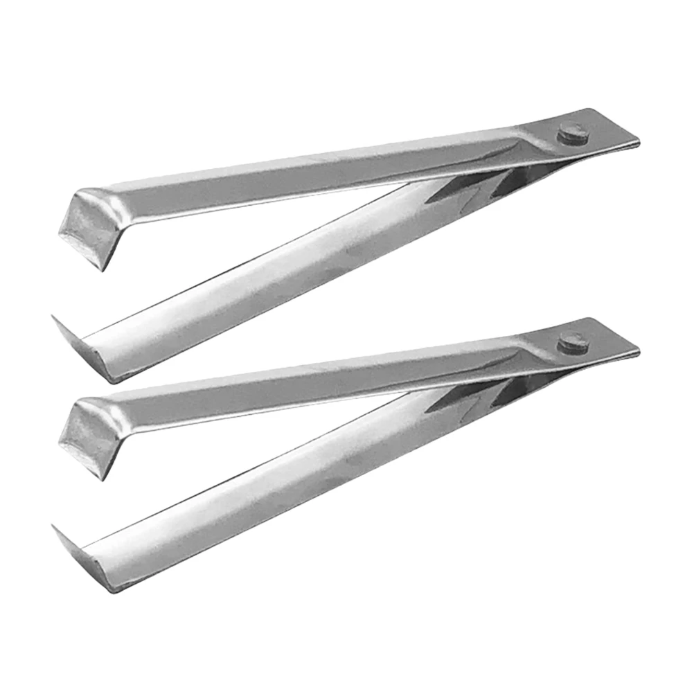 

2pcs Peeler Stainless Steel Kitchen Tool For Skin Removal Reusable Peeling Machine Fine Bone Tweezer Small Garlic Remover Tool