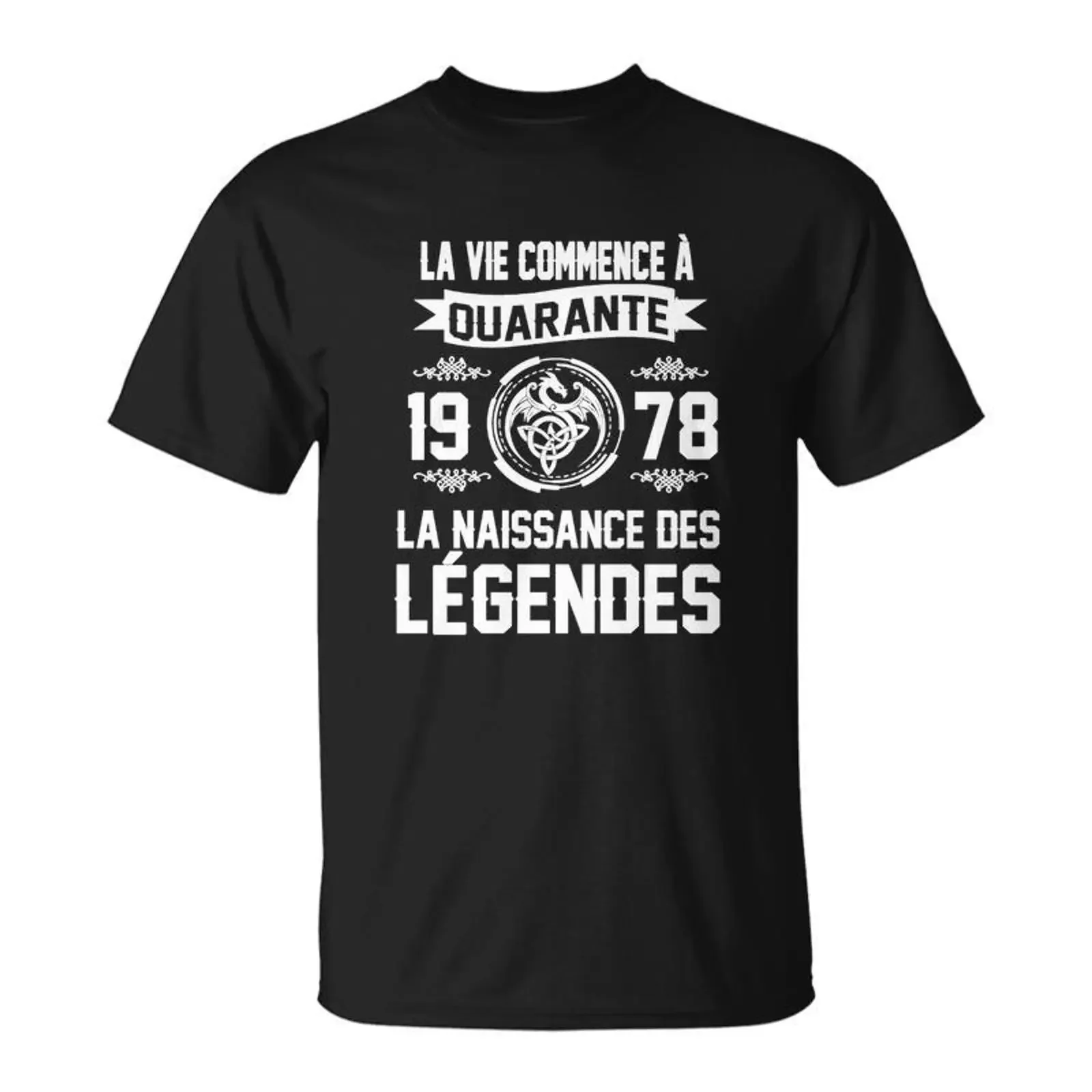 1978 Birth of Legends T Shirt Life Begins at 40 Cadeauxyz vintage Washed Top For Everyday Wear Slightly Breathable Soft