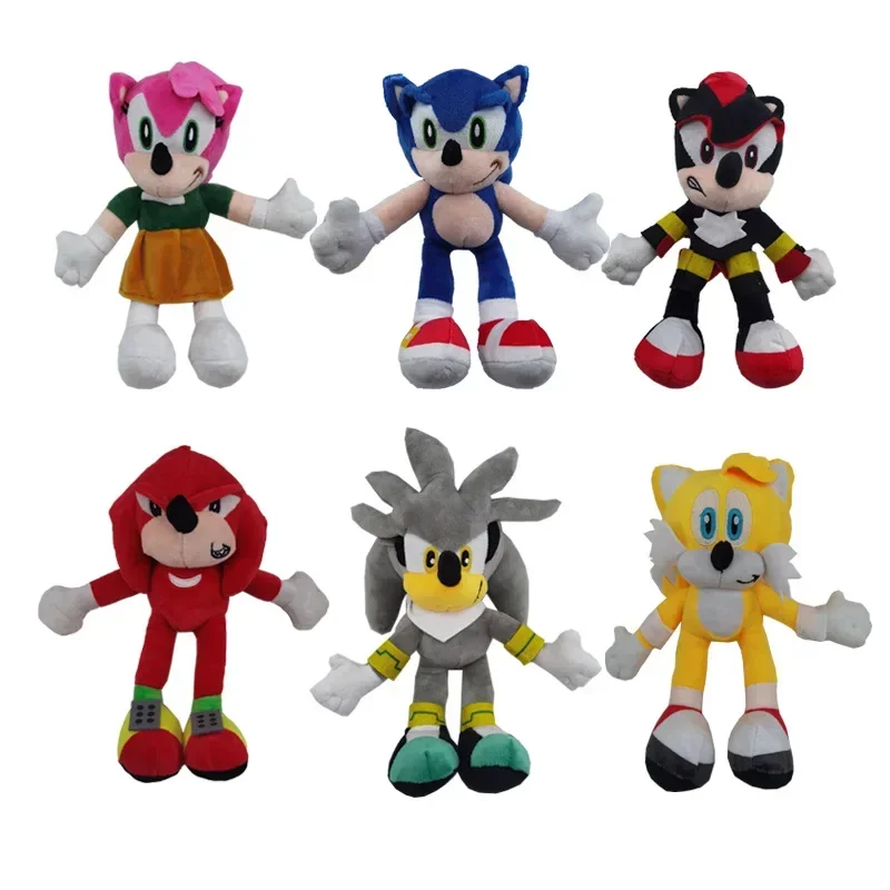 6個セット-20cm-ソニックぬいぐるみ-シャドウ-ソニック-シャット-ソニック-タルスナ-クルーズ-ぬいぐるみ-ソフトぬいぐるみ-ハリネズミのおもちゃ-子供向けギフト