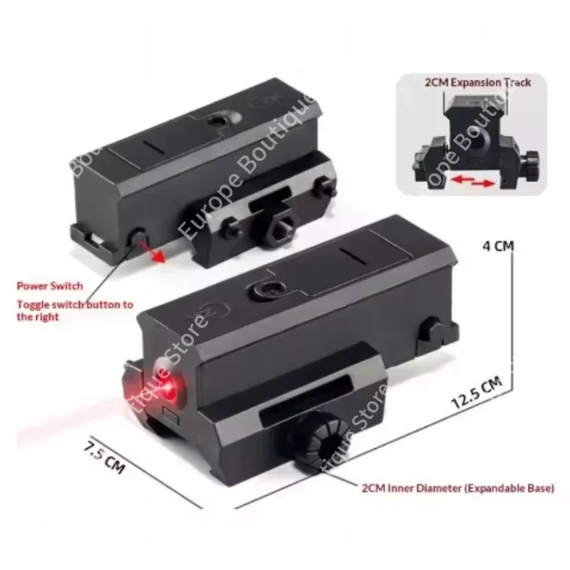 Nylon Red Dot Infrared Laser Indicator Line-mounted Structure 20mm Extendable Rail Mount for Outdoor Tactical Use