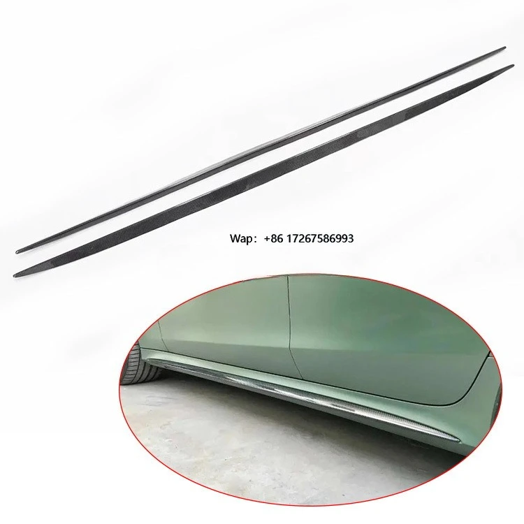 

Real Carbon Fiber Car Side Skirt Lip Side Splitter Exterior Part for A -M -G GT63 GT63S 4Door 2019-2023 Body Kit
