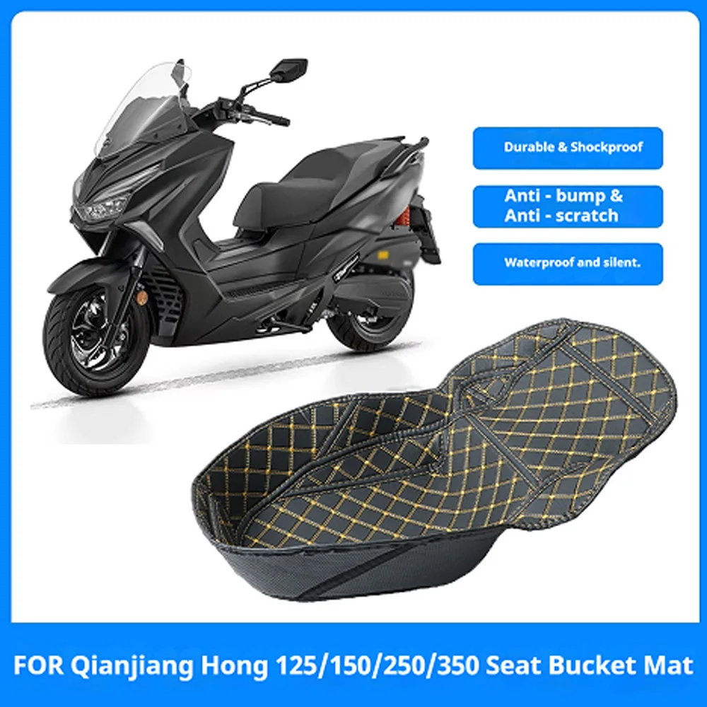 For QJMOTOR Hong 125 150 250 350 Seat Bucket Liner Anti-Slip Storage Mat No-Drill Accesorios Moto Accessori Moto