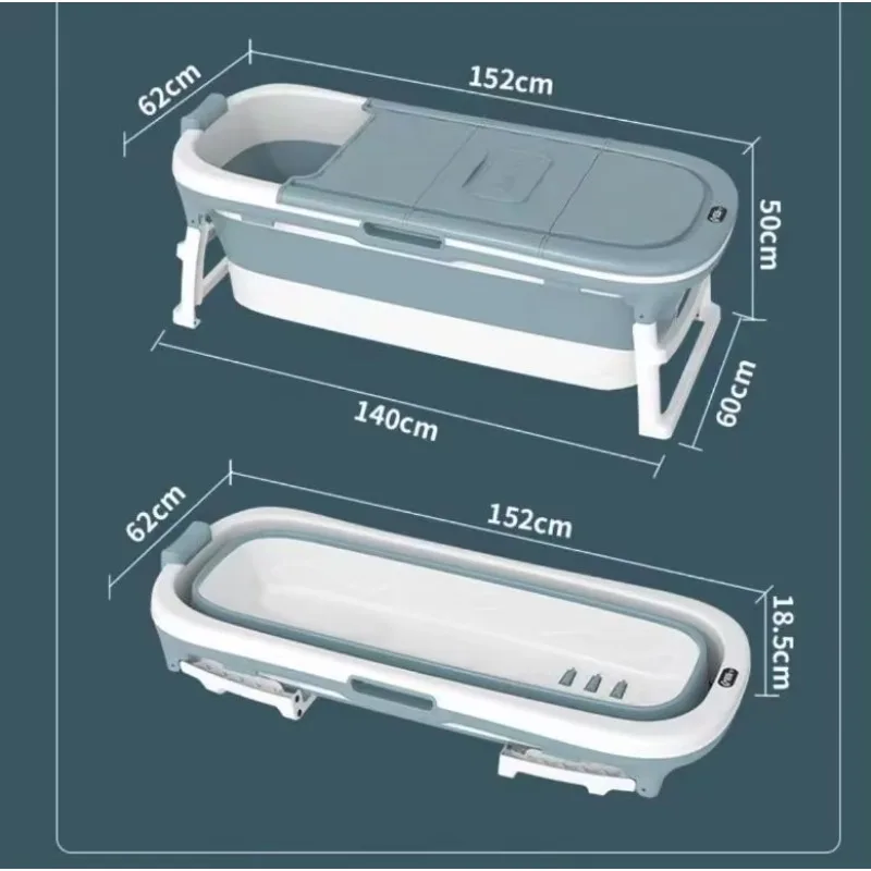 المحمولة للطي حوض الاستحمام حوض استحمام كبير PP TPE البلاستيك مع عجلات التدليك للكبار الاطفال الساخن شعبية طول 115 سنتيمتر 138 سنتيمتر 152 سنتيمتر