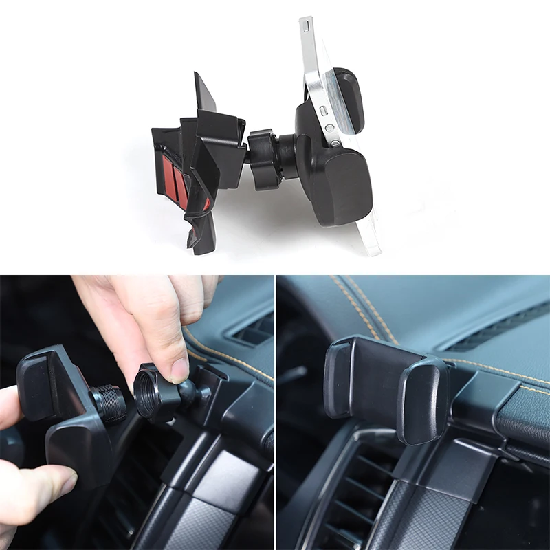 Center Console Air Vent Phone Holder Dash Air Outlet Mobile Phone Bracket Smartphone Holder For Ford Ranger T6 P375 2015-2021