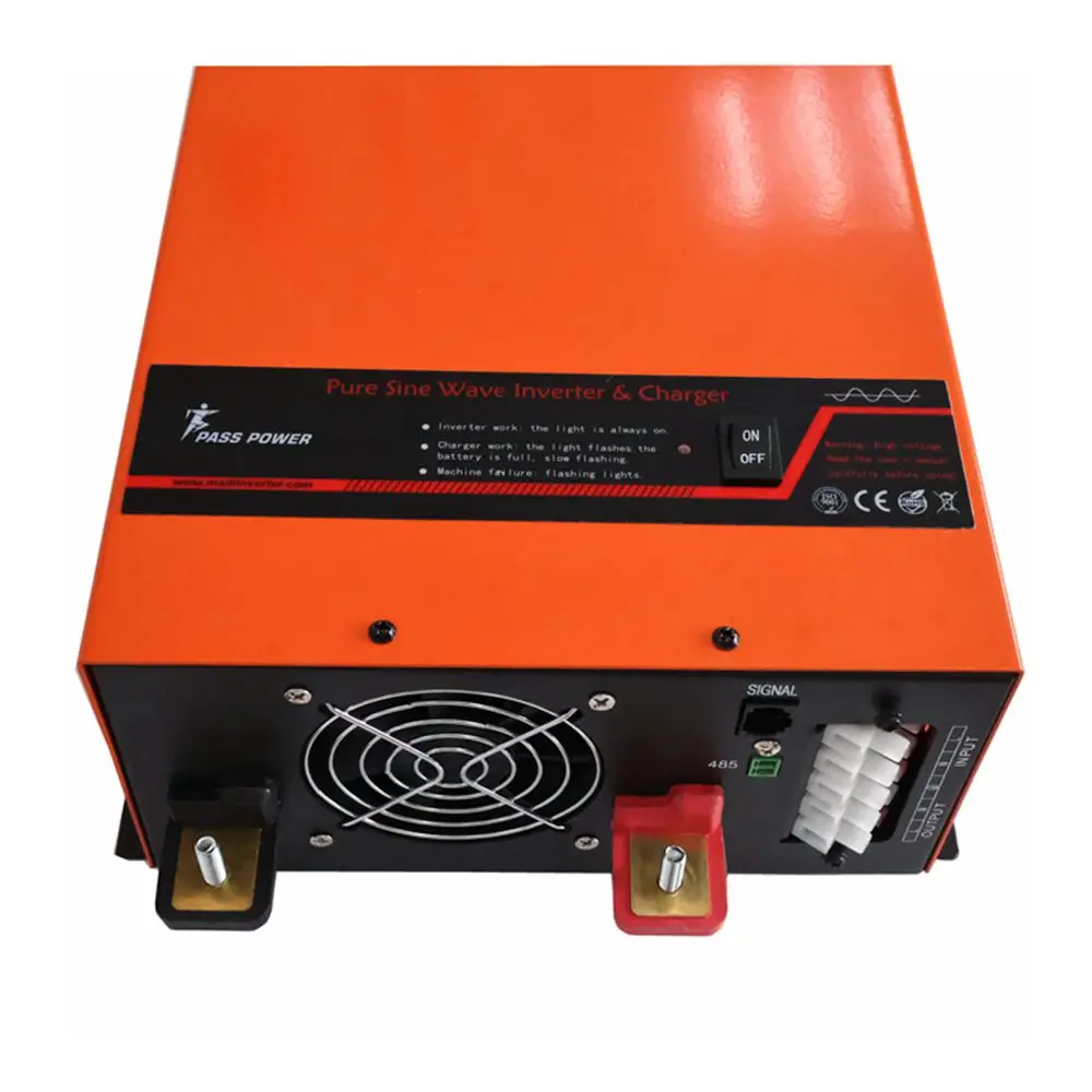 1200W Single Phase LCD Inverter DC/AC Converter 12/220/110V Output 50/60Hz Home Car Power System WiFi Enabled High Efficiency