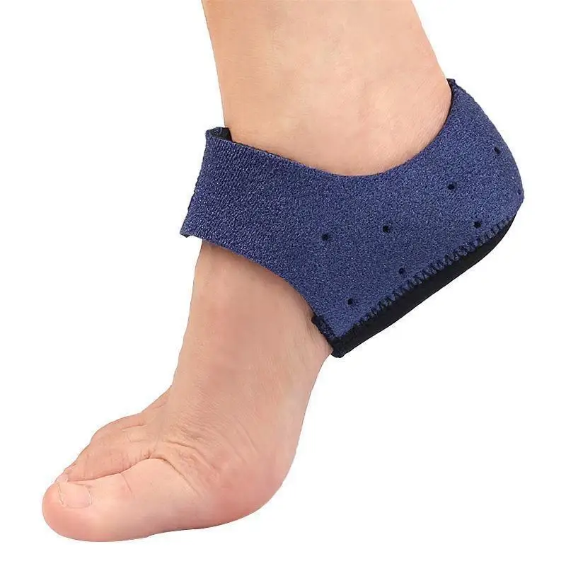 1 Pair Silicone Heel Pads, Shock Absorption, Relieving Leg Pressure, Adjustable Straps, Prevent Slipping Insoles image 5