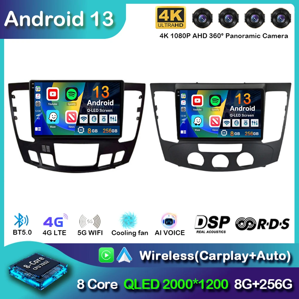 

Android 13 Carplay Auto Car Radio For Hyundai Sonata NF 2008-2010 2 Din Multimedia Video Player Navigation GPS 2Din DVD Stereo