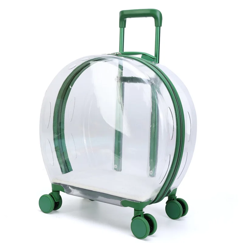 Transparent Pet Outdoor Cat Bag Multi-purpose Cat Space Capsule Trolley Case