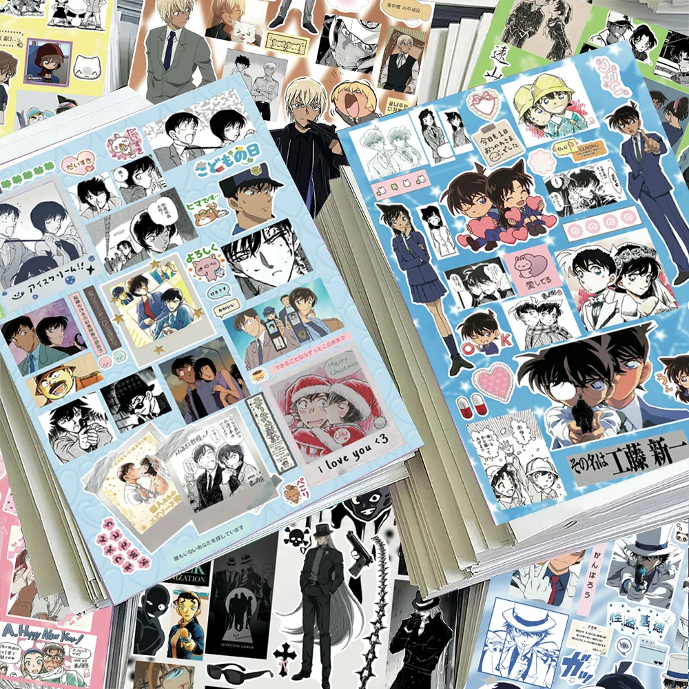 8 Adesivos Decorativos de Filme Detective Conan: Explosões de Animação para Celular, à Prova d'Água