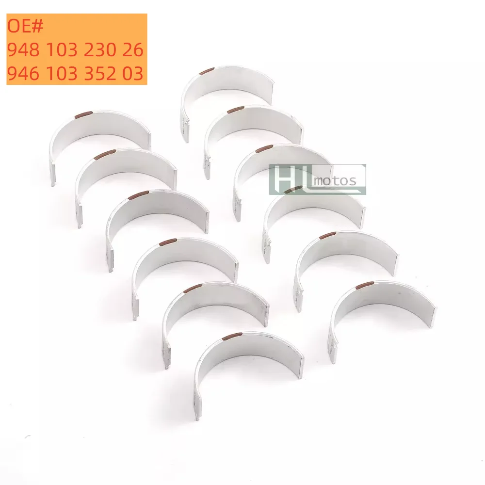 Premium/12pcs Con rod Bearing Shells For Porsche Panamera Macan S GTS 4S MCT.MA MCW.DA MCW.FA 3.0L V6 Turbocharged