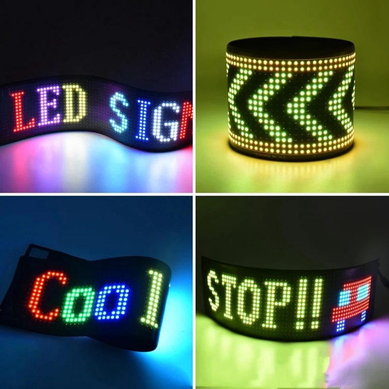 Truck LED Eyes Light, Colorful Eye Lamp Soft Screen For Car Windows, Programmable Flexible LED Screen APP Remote