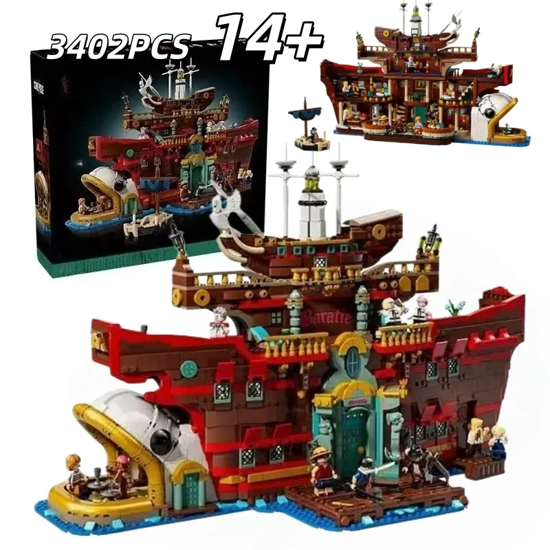 

2026New 3402PCS The Floating Restaurant Model Building Blocks Compatible 75640 Brick Craft Toys For Kids Birthday Gifts