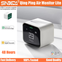 2024 New Air Detector Lite Qingping CO2 PM2.5 PM10 Temperature Humidity Monitor Touch Screen Work With Mihome APP Apple HomeKit