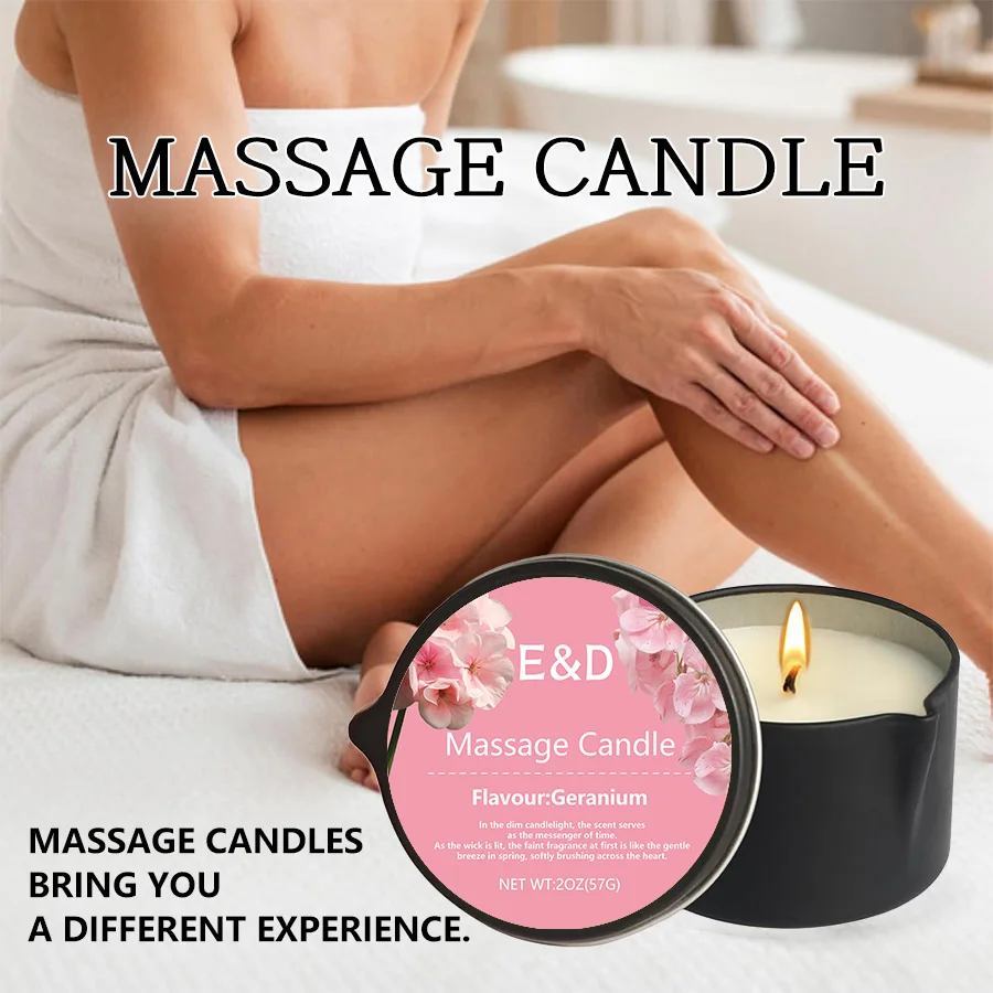 Massage Oil Candle,for Stress Relief and Skin Moisturizing,scented candles aromatherapy SM Product Spa Essentials,luxury candles