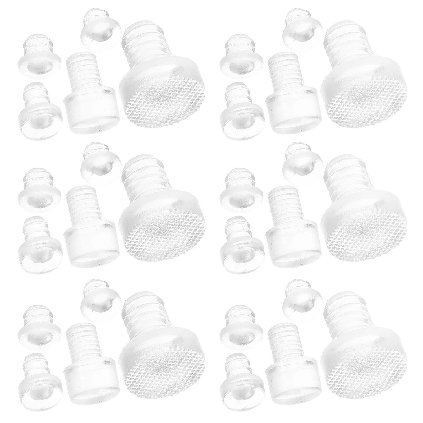50Pcs Transparent Furniture Bumpers Soft Rubber Pads Anti-Collision Clear Cabinet Door Bumper Pads Noise Reducing