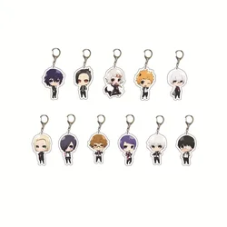 Anime Tokyo Ghoul Kaneki Ken Keychain Cosplay Acrylic Key Chain Pendant Keyring Prop