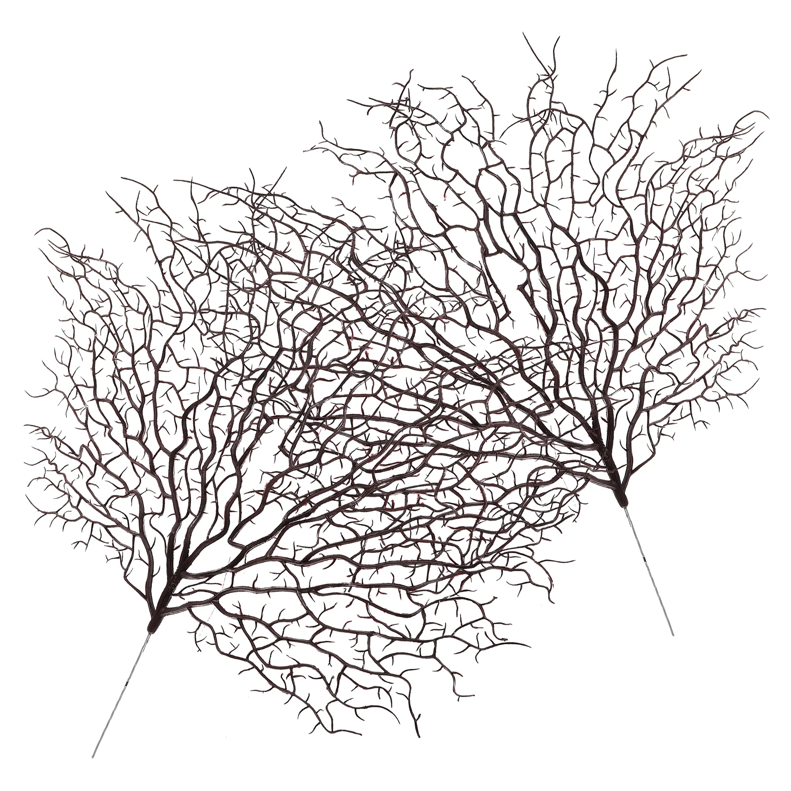 

2 Pcs Artificial Coral Branch Branches for Crafts Manual Decorative Tree Vase Iron Stems Decoration