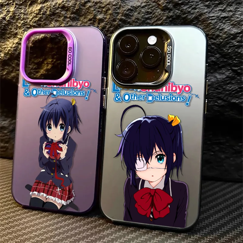 Love Chunibyo Other Delusions For iPhone 15 14 13 12 11 Pro Max XS Max X XR 7 8 Plus 6S Fashion Colorful Silver Phone Case