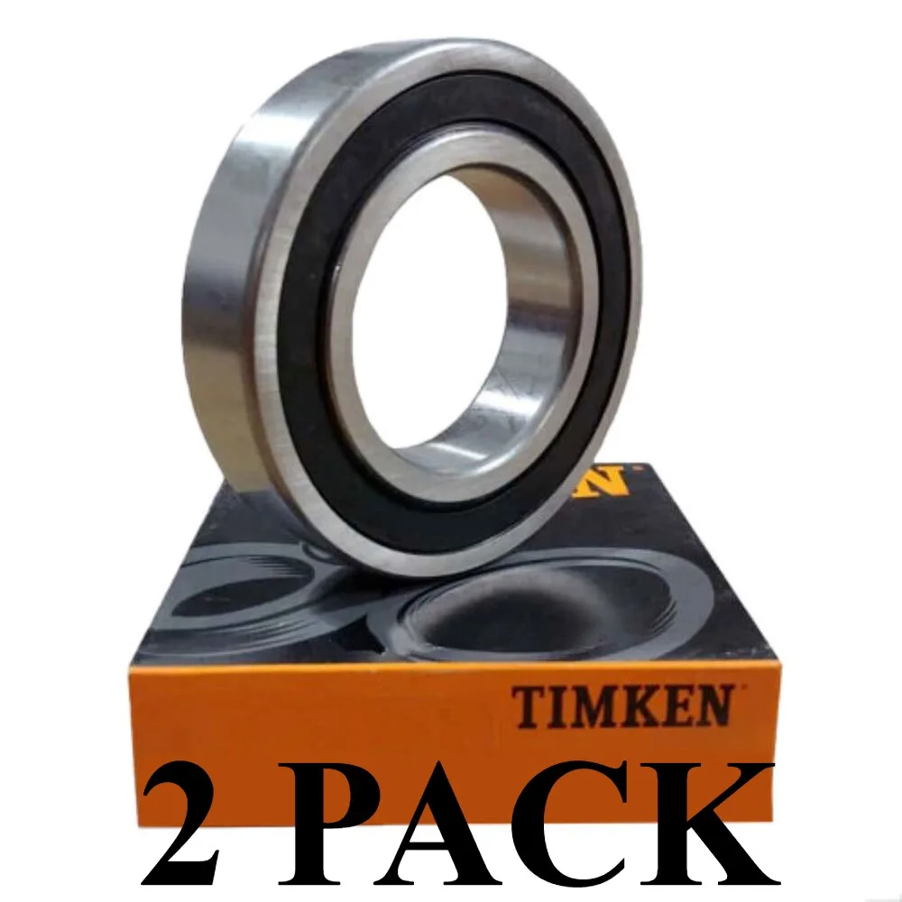 (2 PACK) 6305-2RS/C3 TIMKEN Double Rubbers Seal Ball Bearing 25X62X17mm NEW