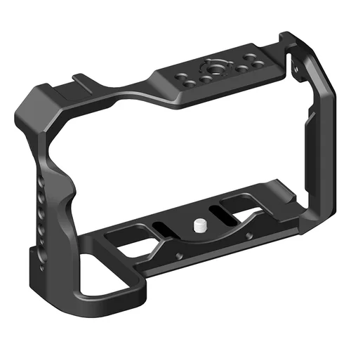 Imagen 2 del producto Para NIKON z5/z6/z7/z6II/z7II/Z6III con soporte de zapata fría, orificios para tornillos de 1/4 y 3/8 pulgadas, plataforma de jaula para cámara de vídeo de aleación de aluminio Dslr completa