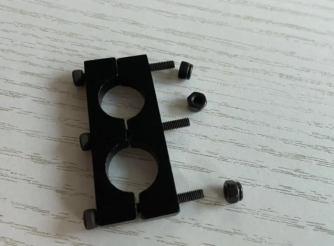 ATG 12mm Metal Aluminum alloy pipe clamp Carbon dual double Tube Holder clip for 550-800 MultiCopter RC car