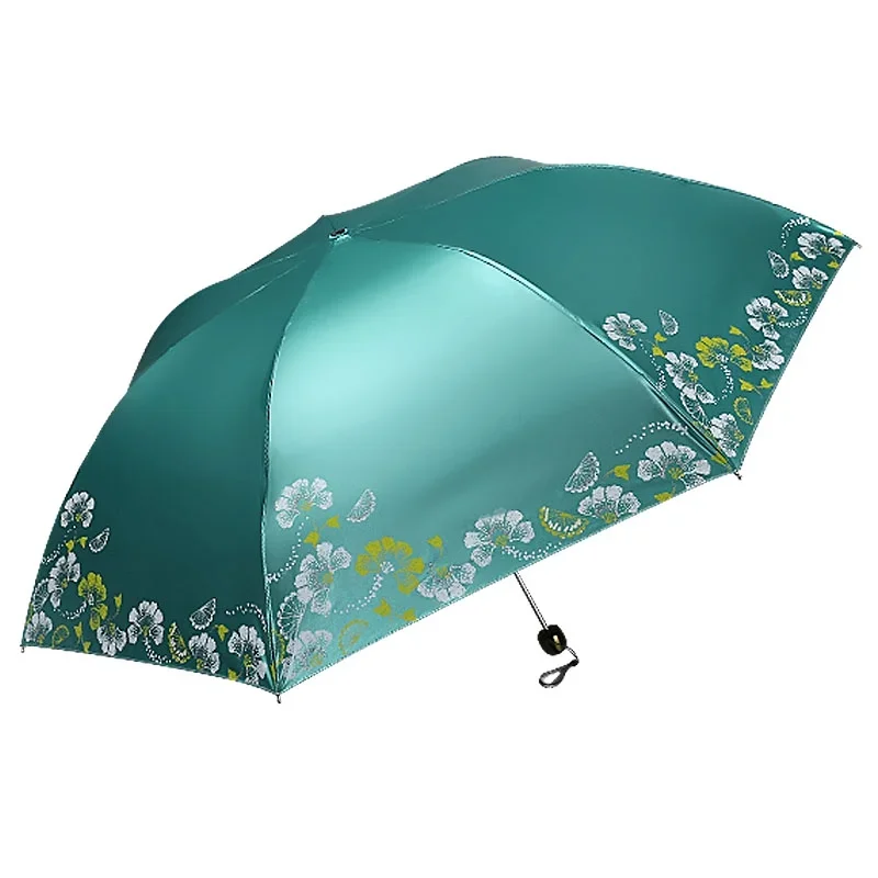 UV przezroczysty parasol słoneczny parasol damski ultralekki Mini potrójne parasol przeciwsłoneczny anty-UV parasol słoneczny CN znanej marki — zdjęcie 2