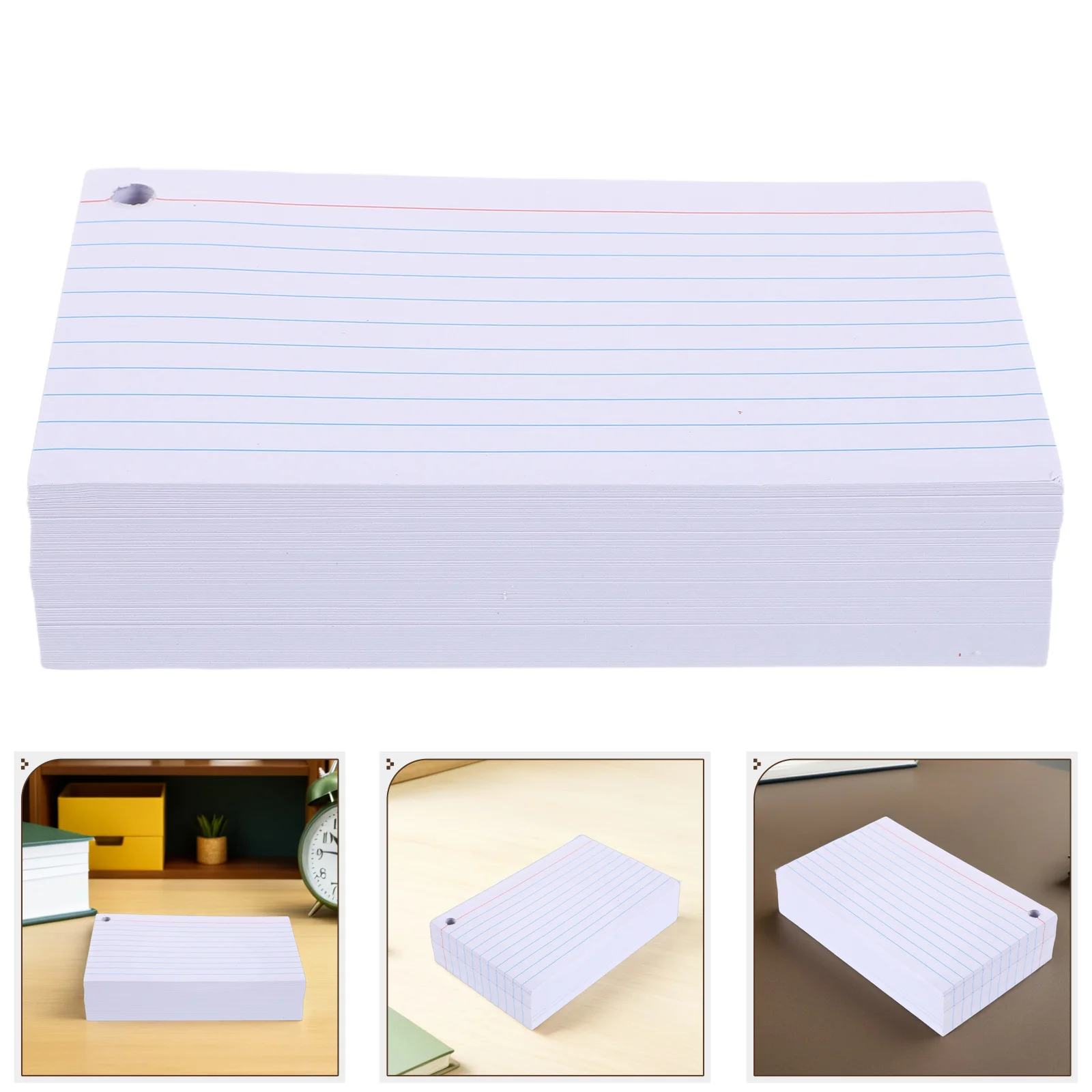 

200 Sheets White 3x5 Inch Ruled Horizontal Note Cards Index Card Set for School Exam Preparation Office to Do List Note Pads