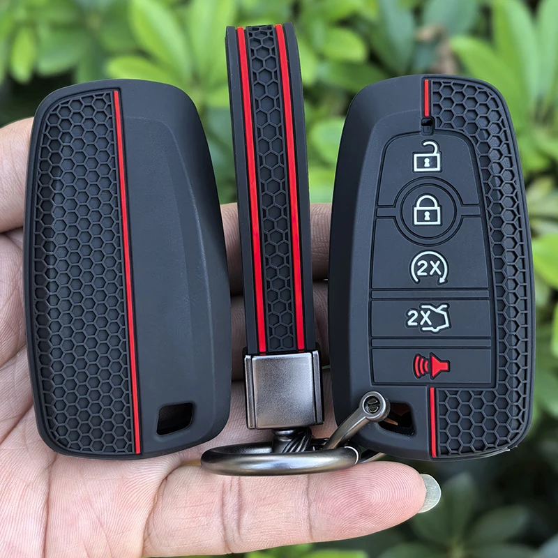 Funda protectora para llavero de coche, carcasa protectora para Ford Bronco F150 Raptor Edge Expedition F250 F350 F450 F550 2019 2020
