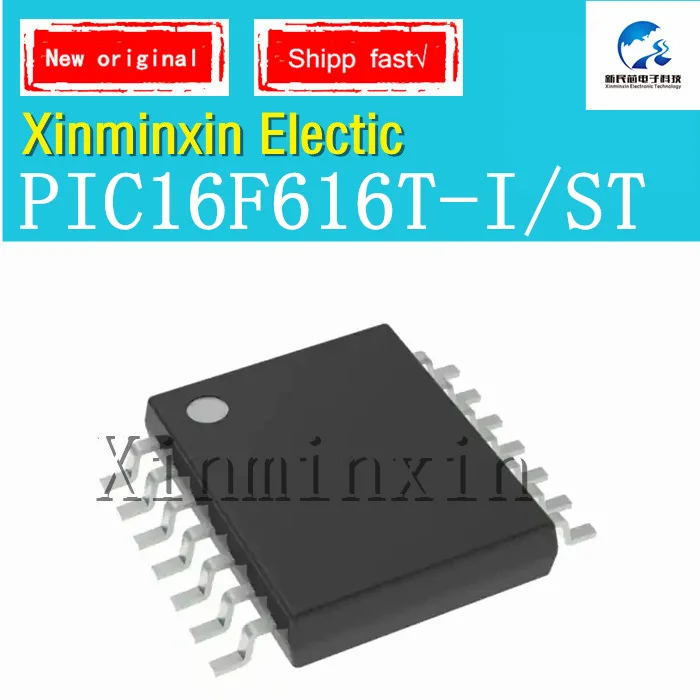 1 pçs/lote PIC16F616-I/st PIC16F616T-I/st tssop14 smd ic chip novo original