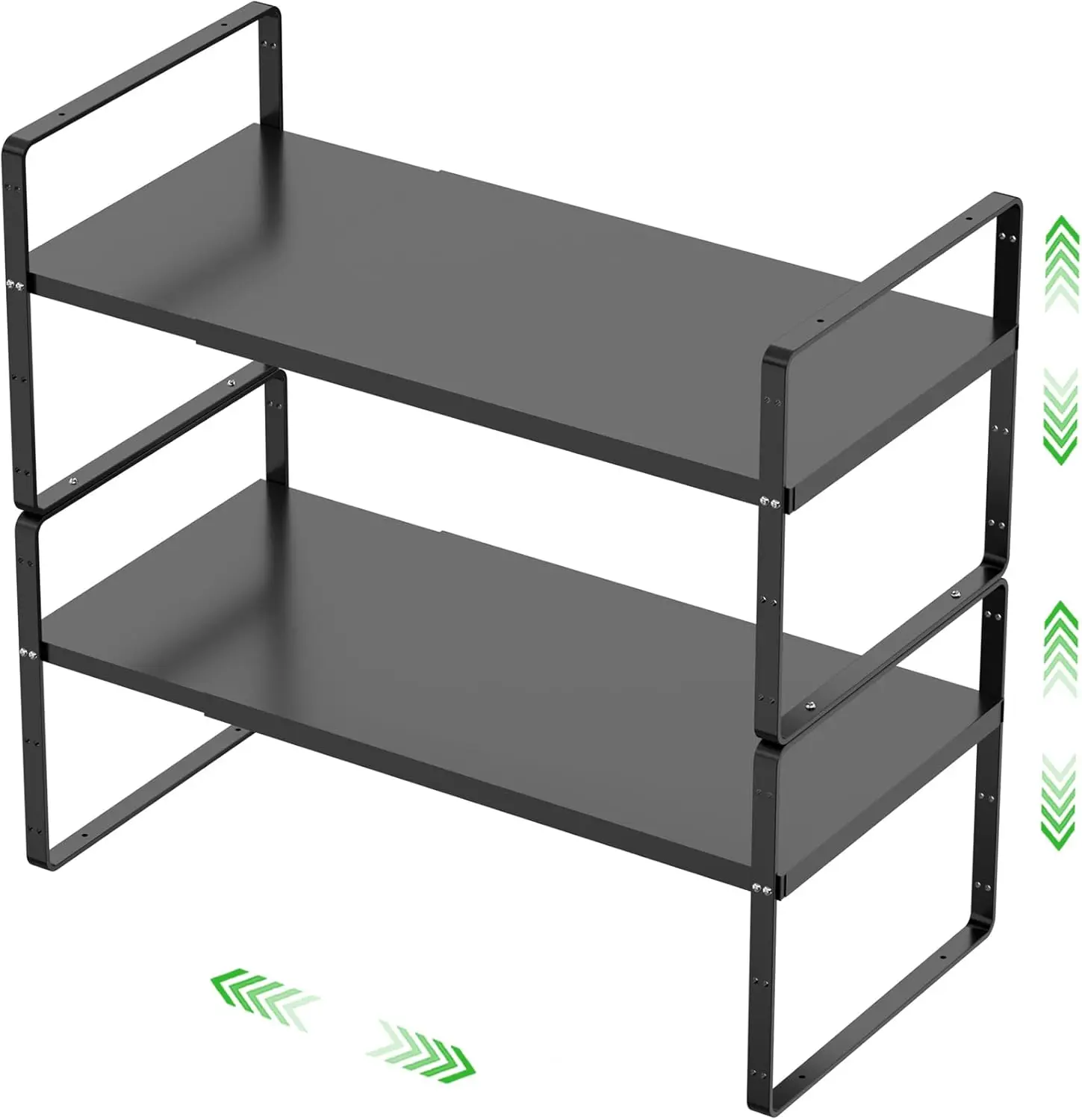 

Expandable Cabinet Storage Shelf Stackable Organizer Rack for Kitchen Bathroom Pantry Spice Cupboard Countertop Home Off