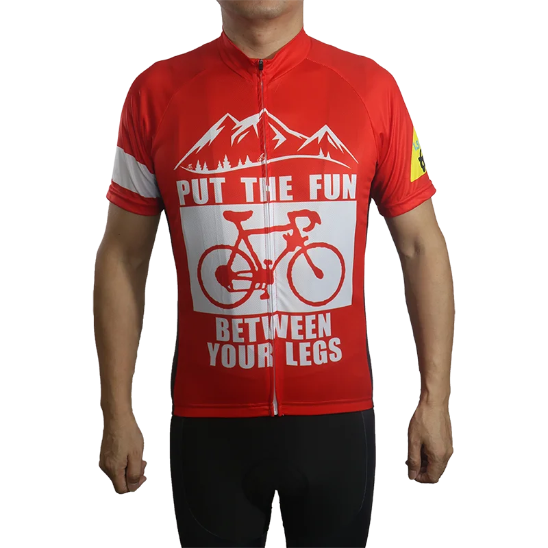 Cycling Clothes, Short Sleeve Jacket, Bike Sweater, Road Ride Shirt, MTB Wear, Motocross Hiking Jersey, Top Rider, Put Fun Leg